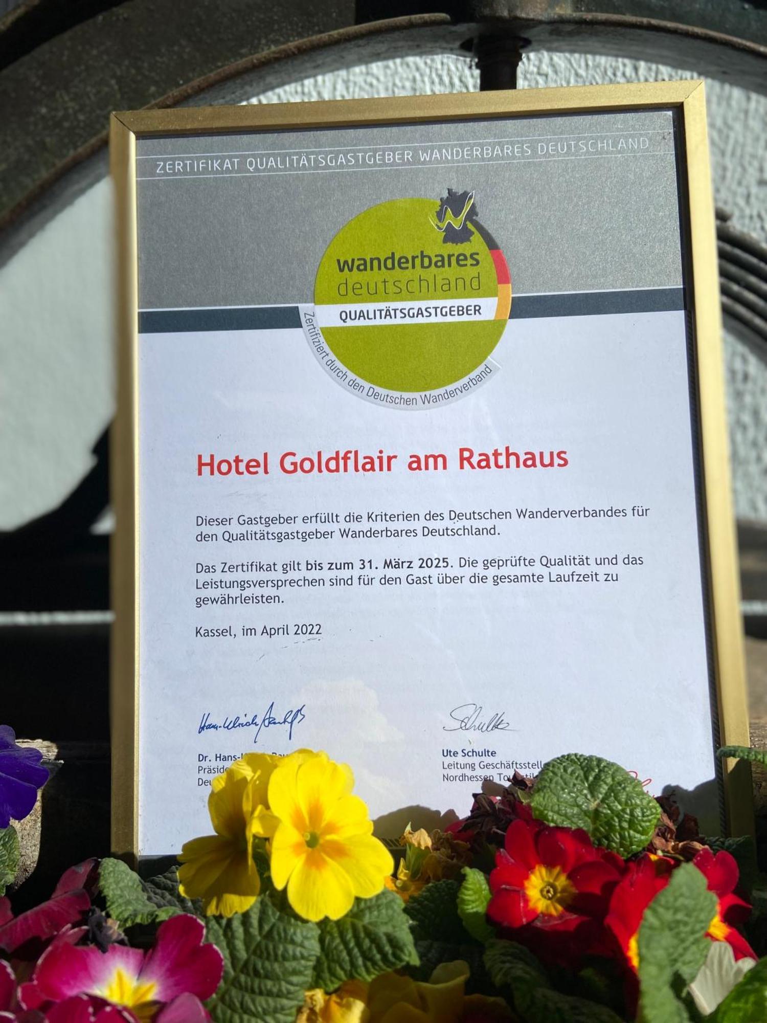 Hotel Goldflair am Rathaus Korbach Exterior foto